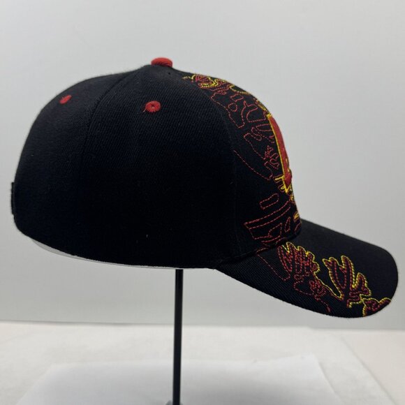 Arizona Themed Black Hat Red Embroidered Adjustable Strap Baseball Cap NEW - Picture 2 of 9